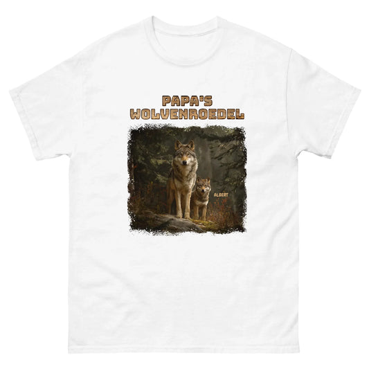 Gepersonaliseerd T-shirt - Papa's wolvenroedel
