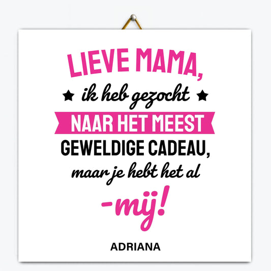 Tegeltje mockup