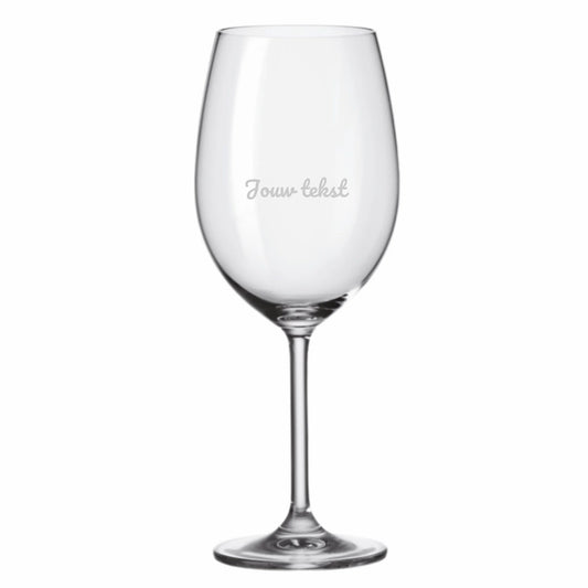 Gepersonaliseerd wijnglas met je eigen tekst