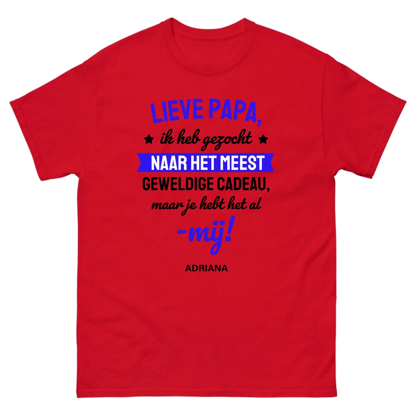Gepersonaliseerd T-shirt - Lieve papa