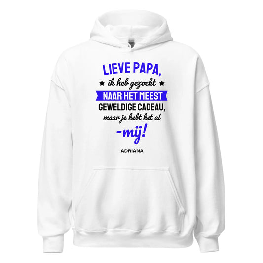 Gepersonaliseerde hoodie - Lieve papa