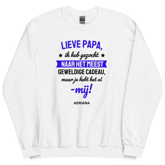 Gepersonaliseerde sweater - Lieve papa