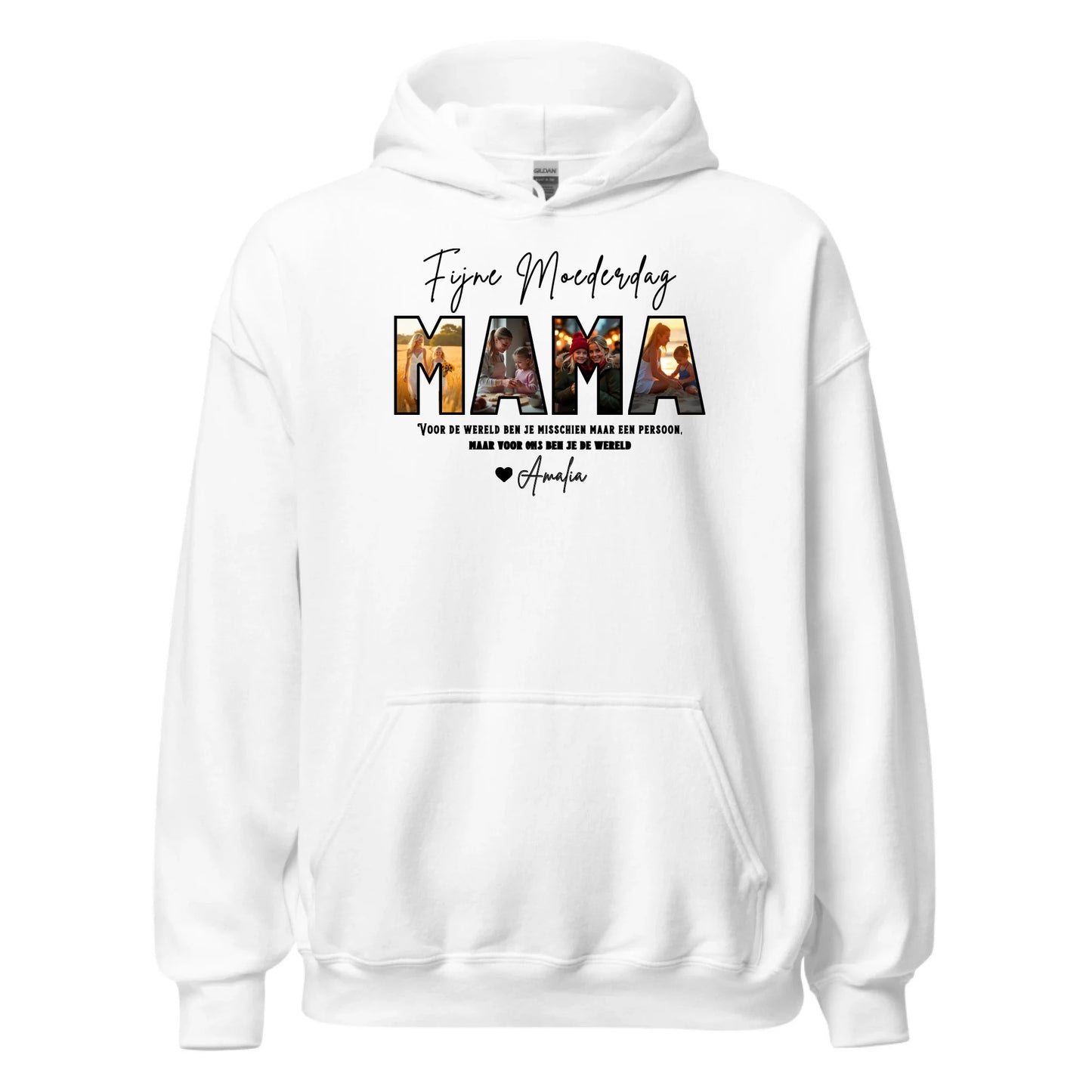 Gepersonaliseerde hoodie - Fijne Moederdag mama