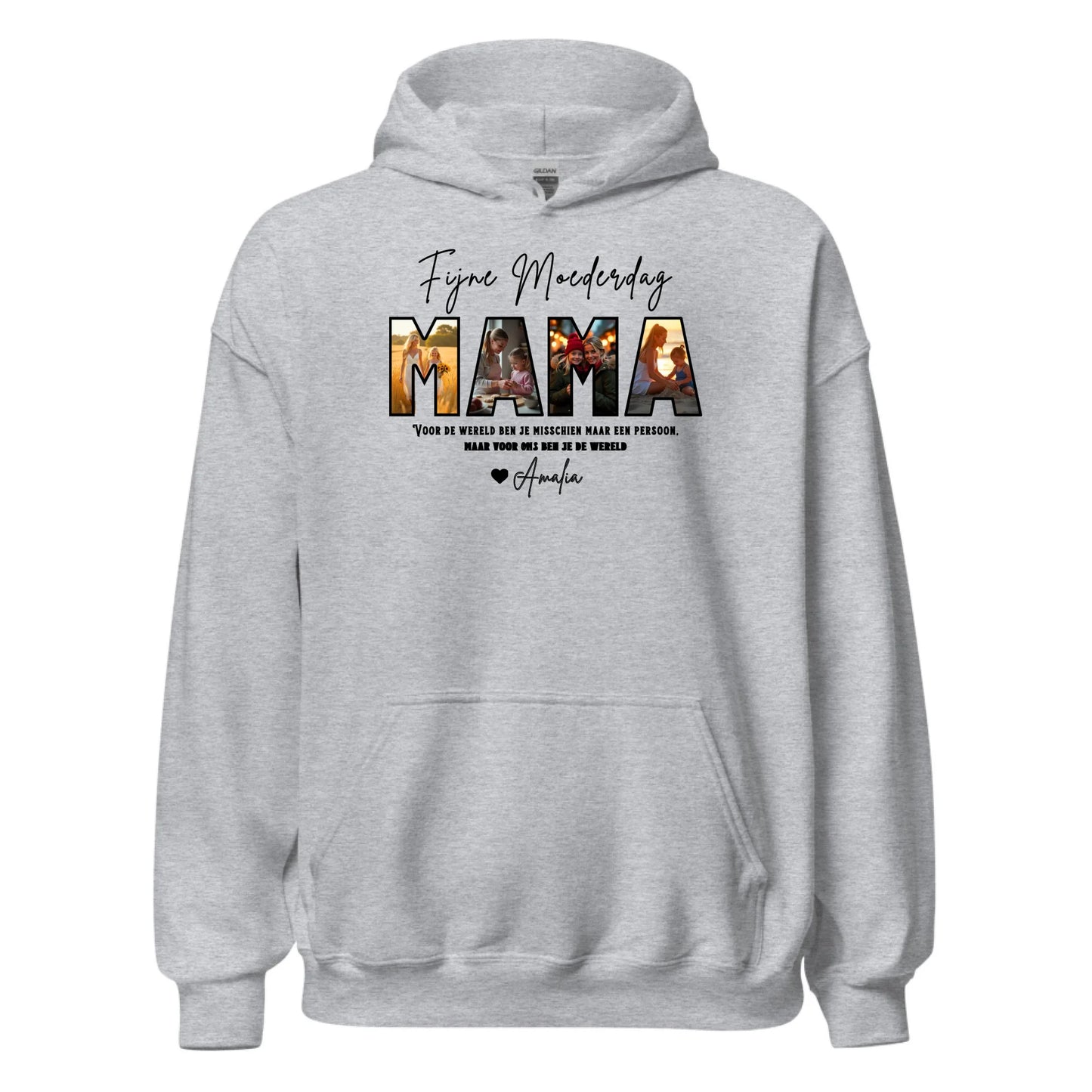 Gepersonaliseerde hoodie - Fijne Moederdag mama