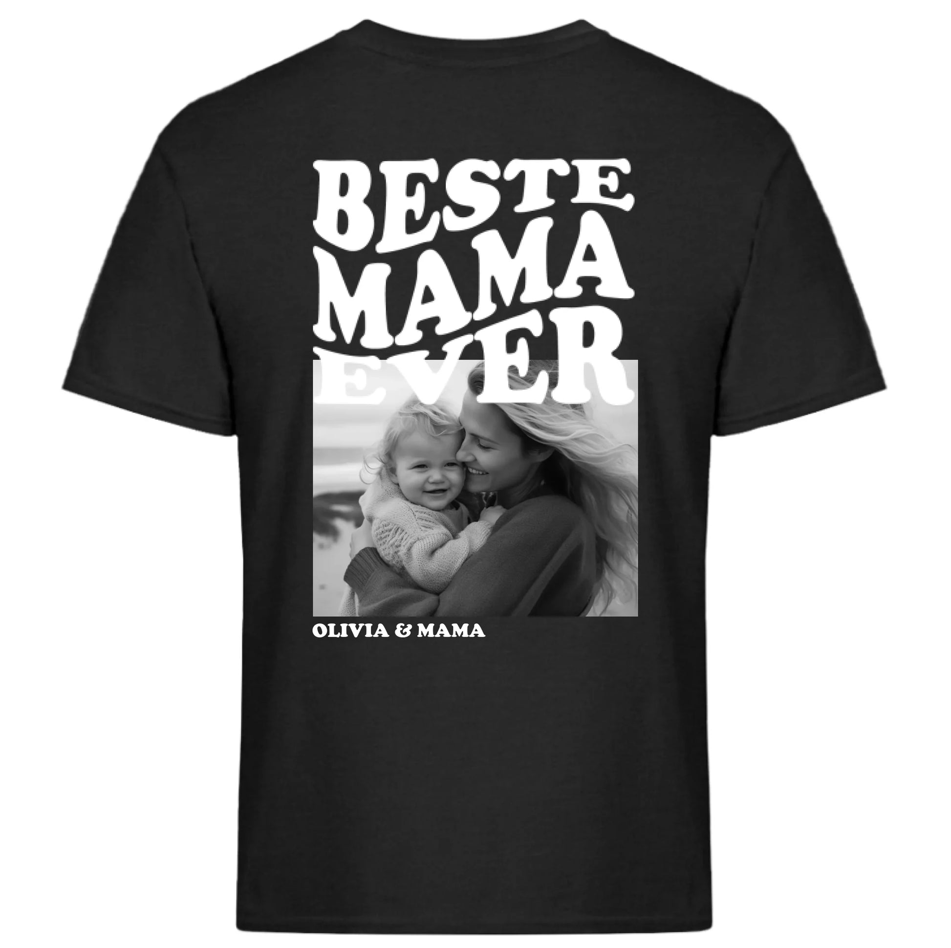 Zwart T-shirt achterkant
