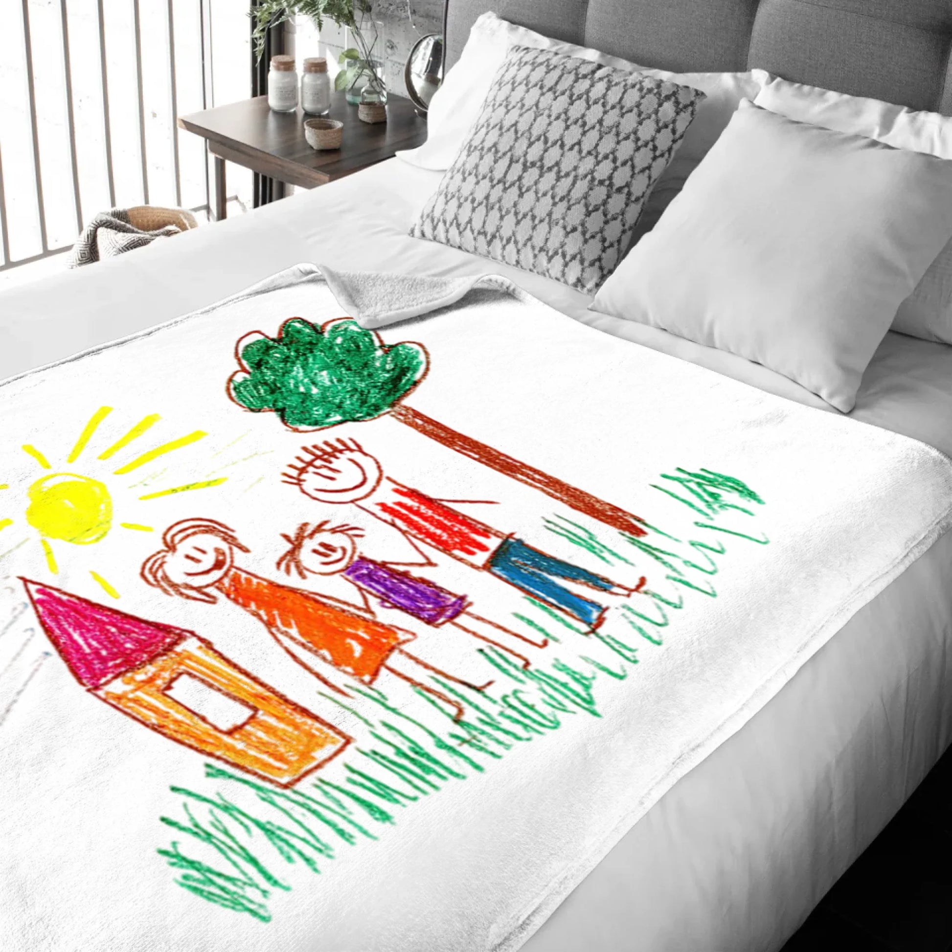 Mockup deken achtergrond