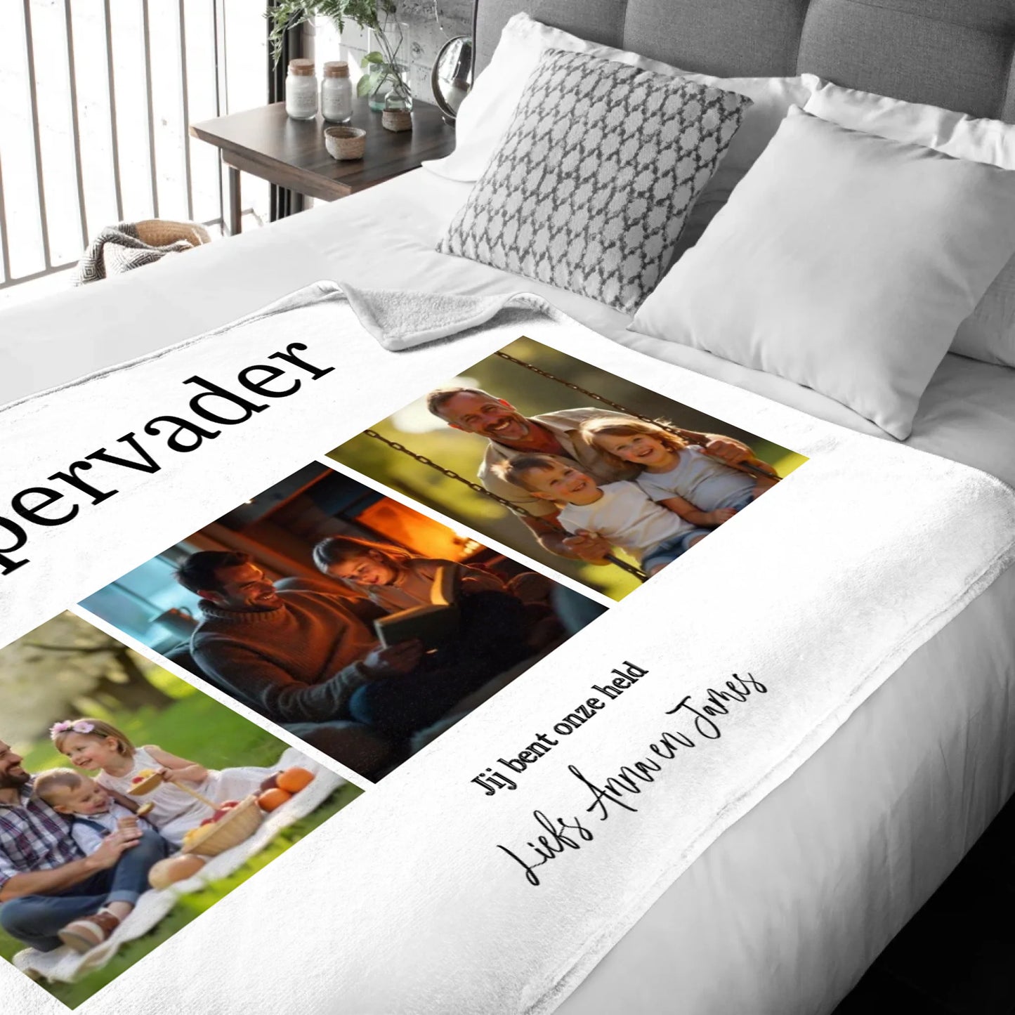 Mockup deken achtergrond