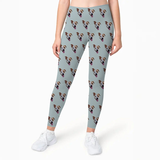Gepersonaliseerde legging met je eigen huisdier erop - Voeg zelf foto's toe