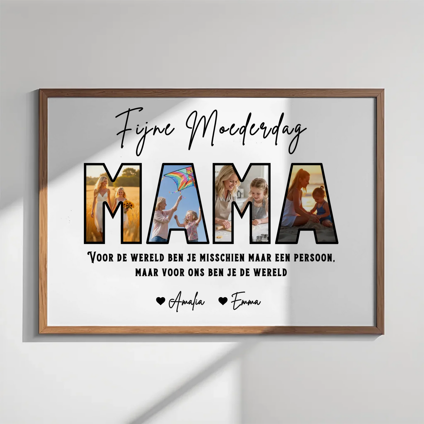 Gepersonaliseerde poster - Fijne Moederdag Mama
