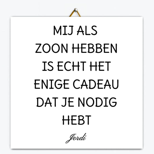 Tegeltje mockup