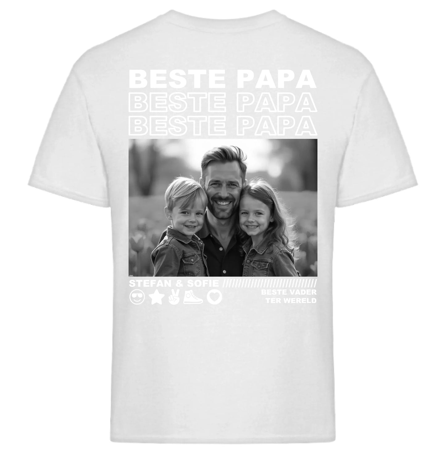 Wit T-shirt achterkant