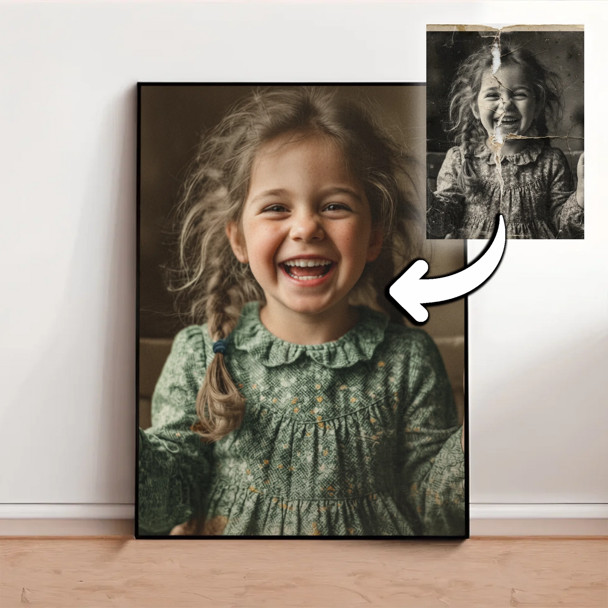 Gepersonaliseerde poster - Herstel een oude beschadigde foto