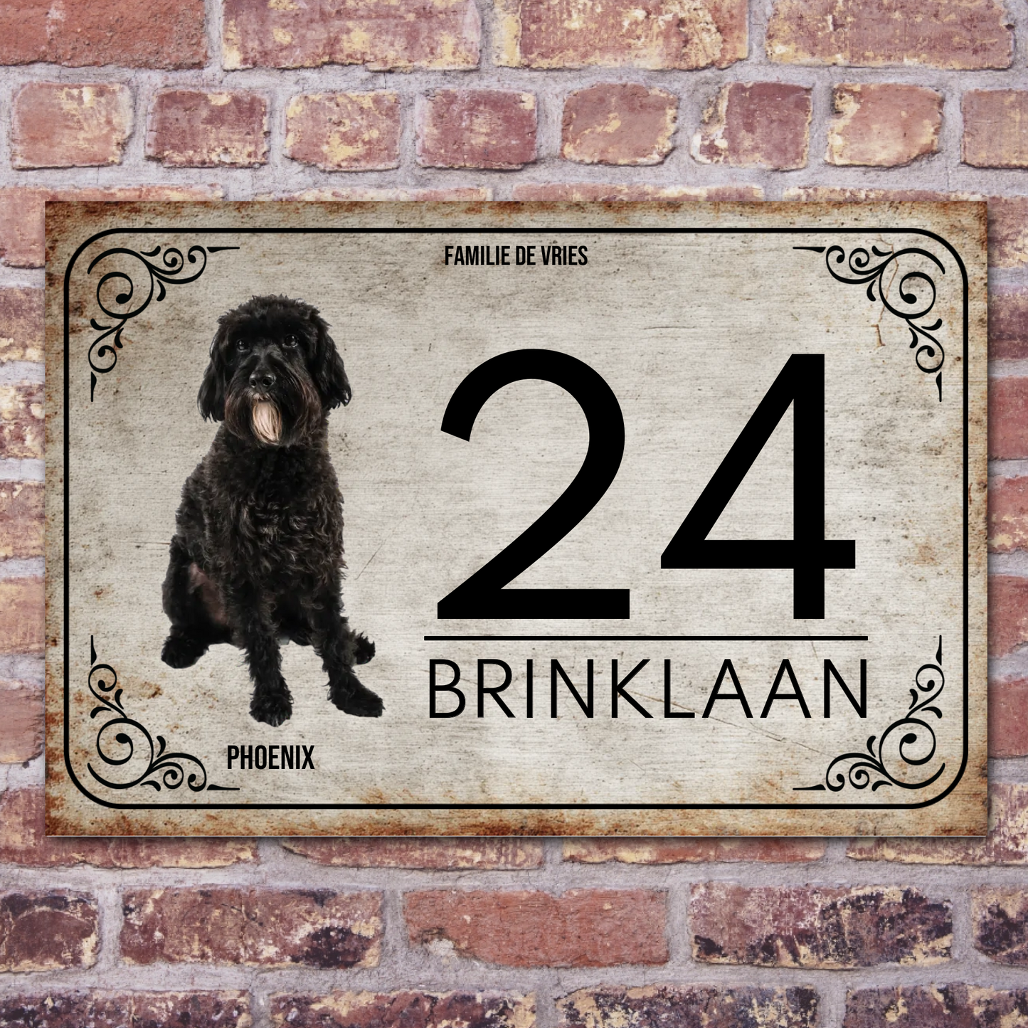 Hier schaue ich zu – Warnschild mit dem eigenen Haustier personalisieren